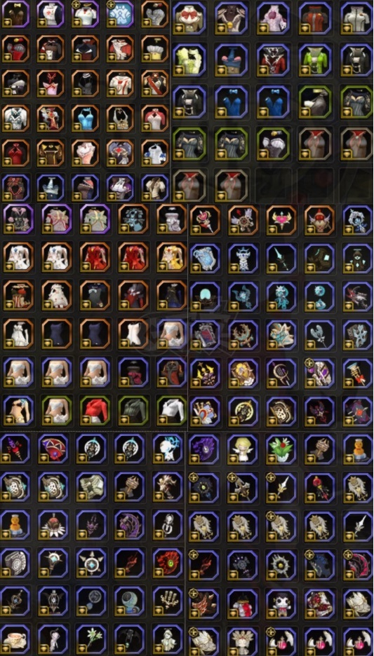 龙之谷-账号-[冰灵99]25c硬核冰 众神佛光英雄石大衣柜