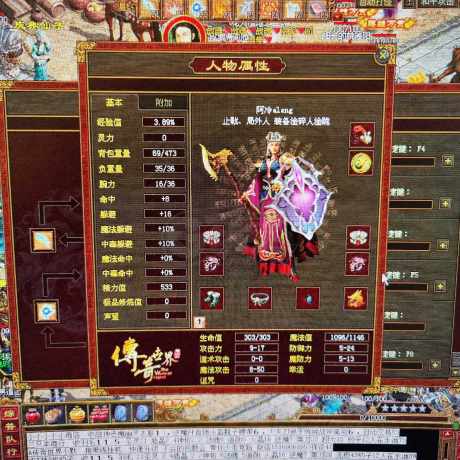 传奇世界-账号-[法师 46级] 能打团 能挂机 带装备