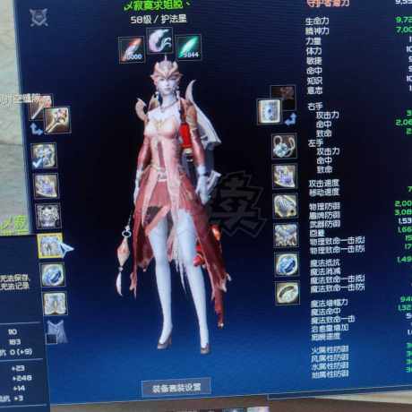 永恒之塔-账号-[护法星 58级]六洞鲁德拉魔抗套，敢死队盾防套少一件衣服烙印齐全