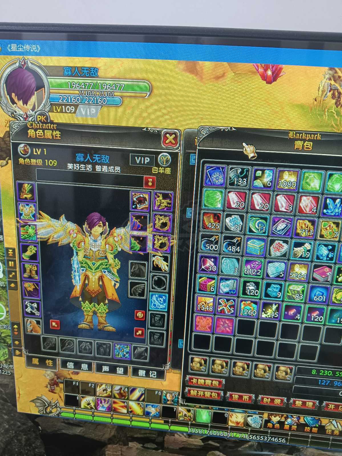 星尘传说-账号-[贤者 109级]不磨叽超值回归吧少年