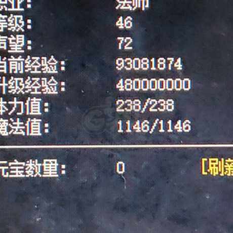 热血传奇1.76秒卡传承版-账号-[法师 46级]女法声望高