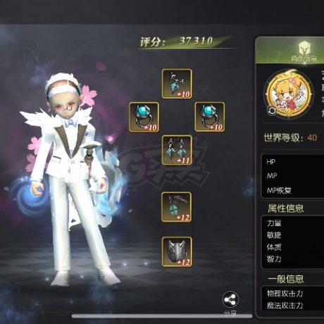 龙之谷世界-账号-[贤者 ]极品贤者3.7光明主副4A完美魔攻颜值实力并存