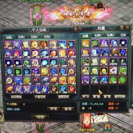 星辰变-账号-[清虚 100级]六级家园15暴怒