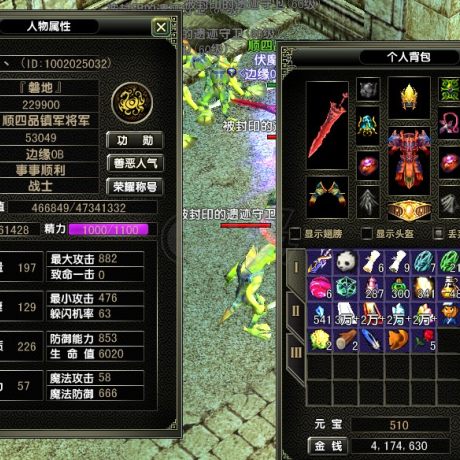 风云怀旧服-账号-[战士 炼气期1阶]无绿通64级战士，介意排队慎点