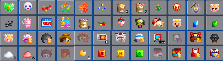 泡泡堂PC版-账号-[ 720级]有28个泡泡，一只腊肠狗宠物，两万多个菜刀复活，多个极品装饰