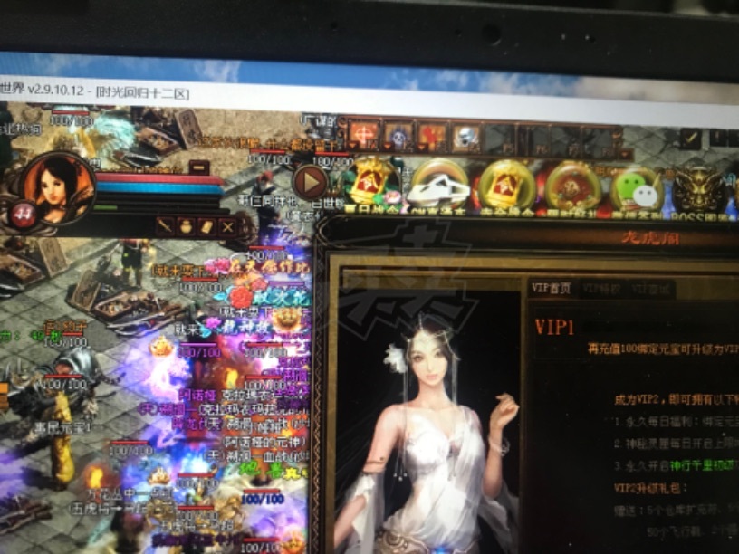 传奇世界-账号-[道士 48级]道战绑定宝355，VIP1