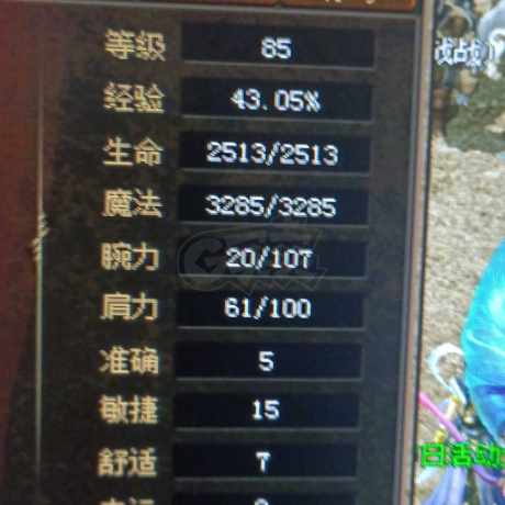 传奇3-账号-[魔法师 85级]洗武器必备号