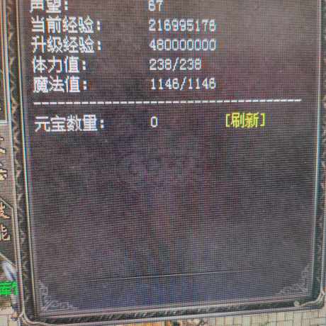 热血传奇1.76秒卡传承版-账号-[法师 46级]帅气男法师
