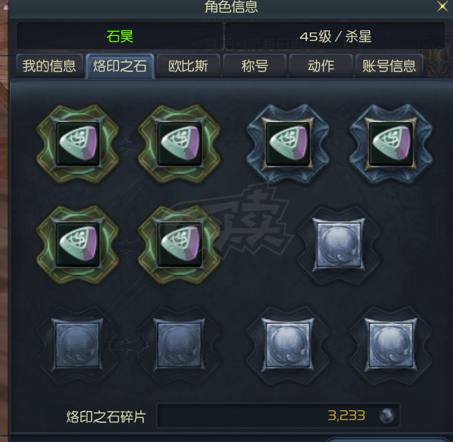 永恒之塔-账号-[杀星 45级]10双失明十夫首饰齐，山铜短，裸攻击460