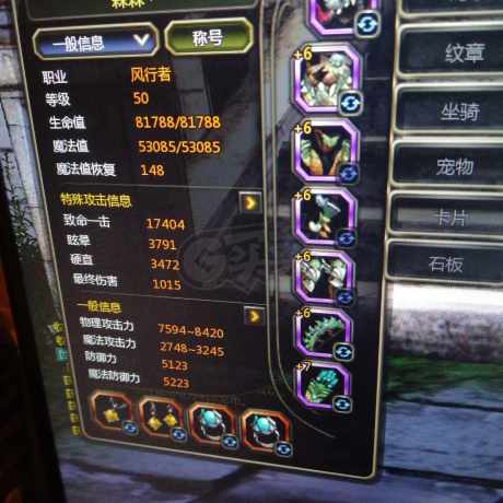 龙之谷怀旧服-账号-[风行者 50级]5件套缺主武未进化