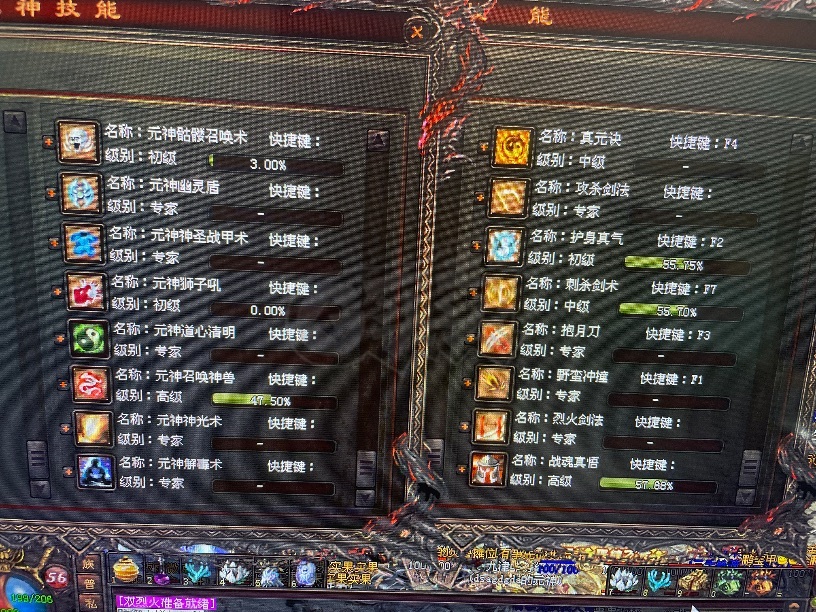 传奇世界-账号-[战士 56级]V5战道，盾牌龙背豹子都有，可遇不可求，幸运号