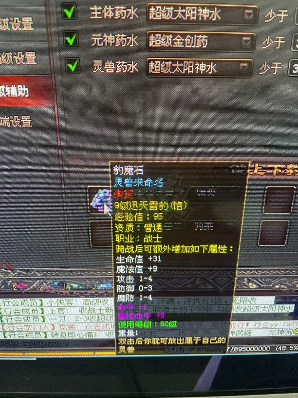 传奇世界-账号-[战士 56级]V5战道，盾牌龙背豹子都有，可遇不可求，幸运号