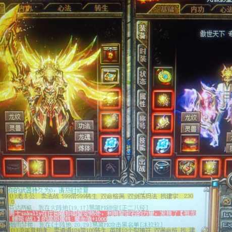 热血传奇-账号-[刺客 999级]低价出售刺战，送边号苍月号