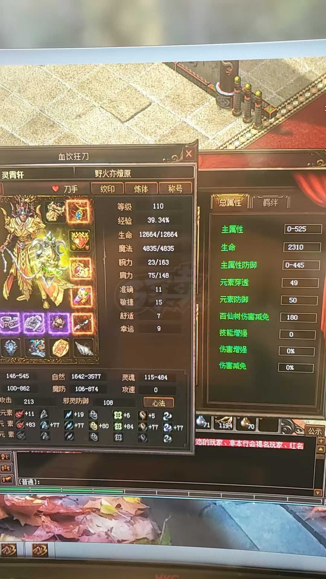 传奇3-账号-[魔法师 110级]七转三阶