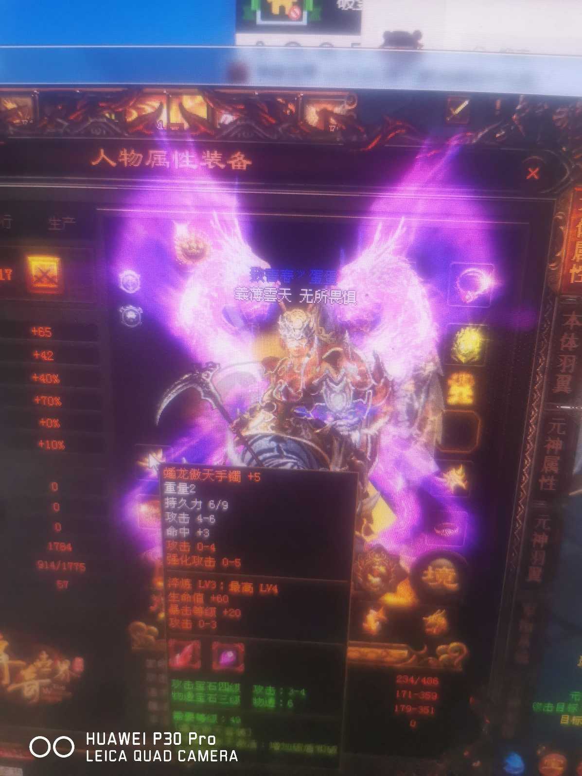 传奇世界-账号-[战士 天仙18重]V12大战士60*经验