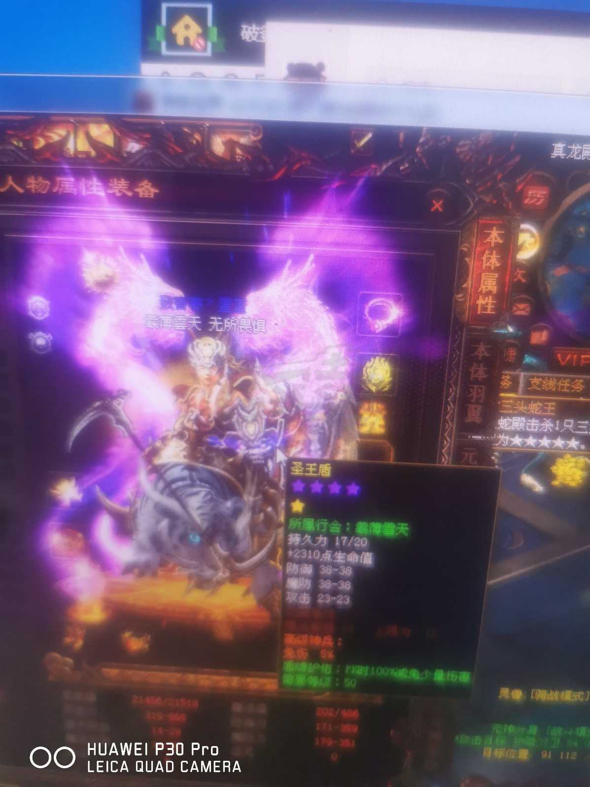 传奇世界-账号-[战士 天仙18重]V12大战士60*经验