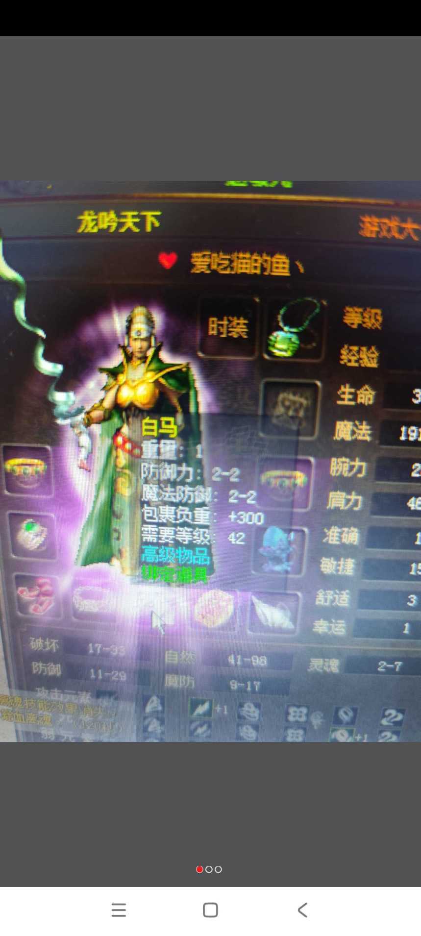 传奇3(时长版)-账号-[魔法师 58级] 58.8 封魔点过万