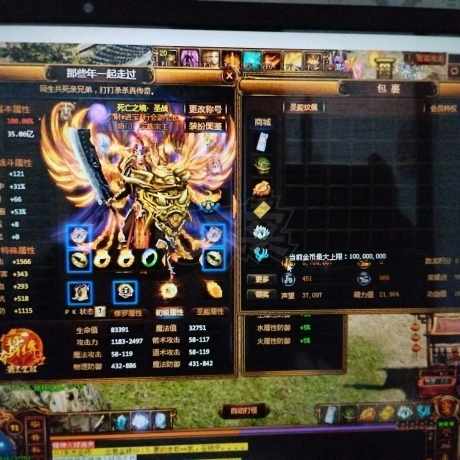 夺宝传世-账号-[战士 71级]挂机战士满技能真火255，副号重生道士