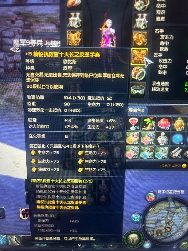永恒之塔-账号-[弓星 30级]乾龙武器10加6pc，十夫鞋手15，十夫首饰差两耳环，近14万obs，61天气息，超值