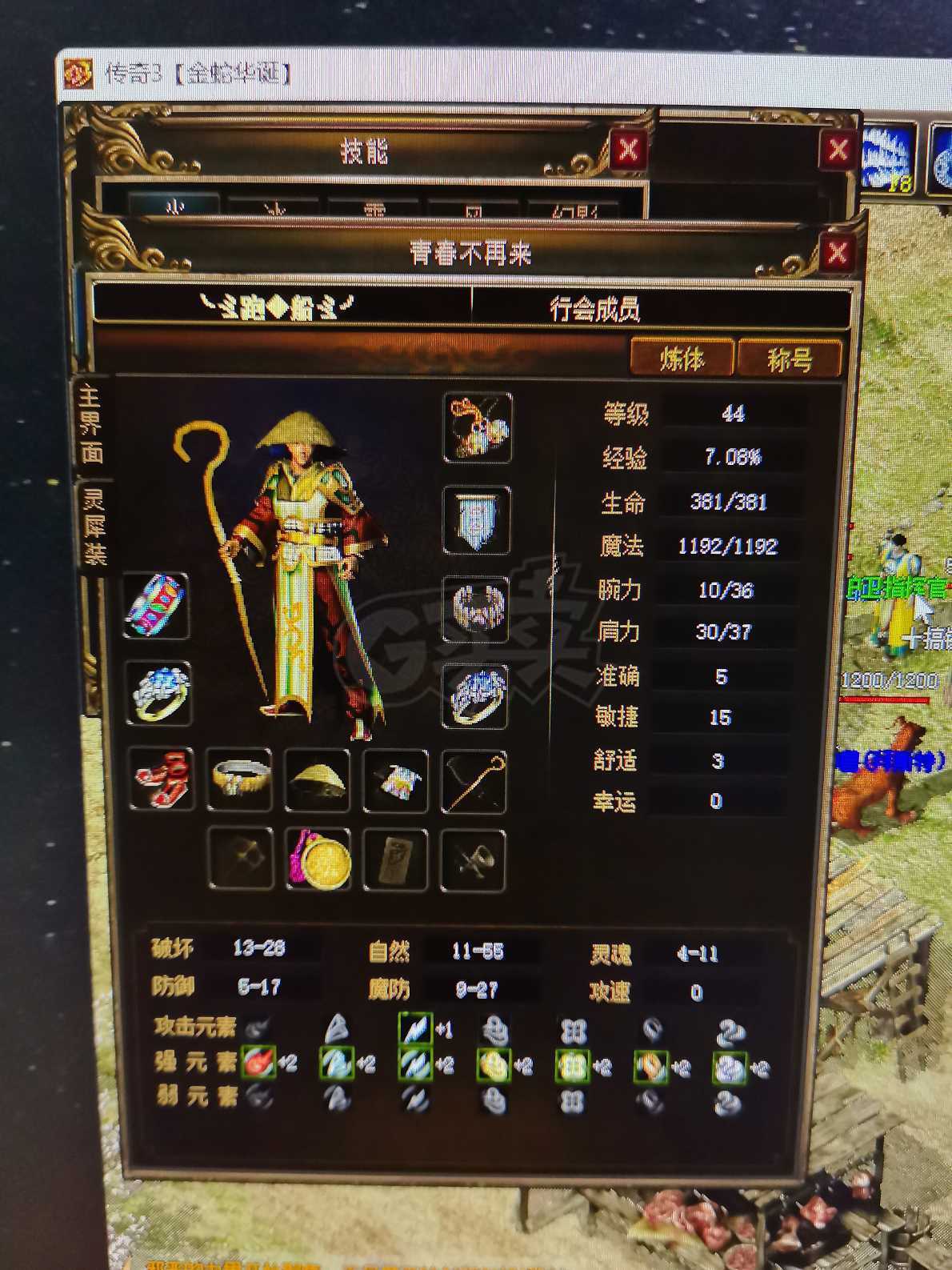 传奇3-账号-[魔法师 44级]要买趁早我***