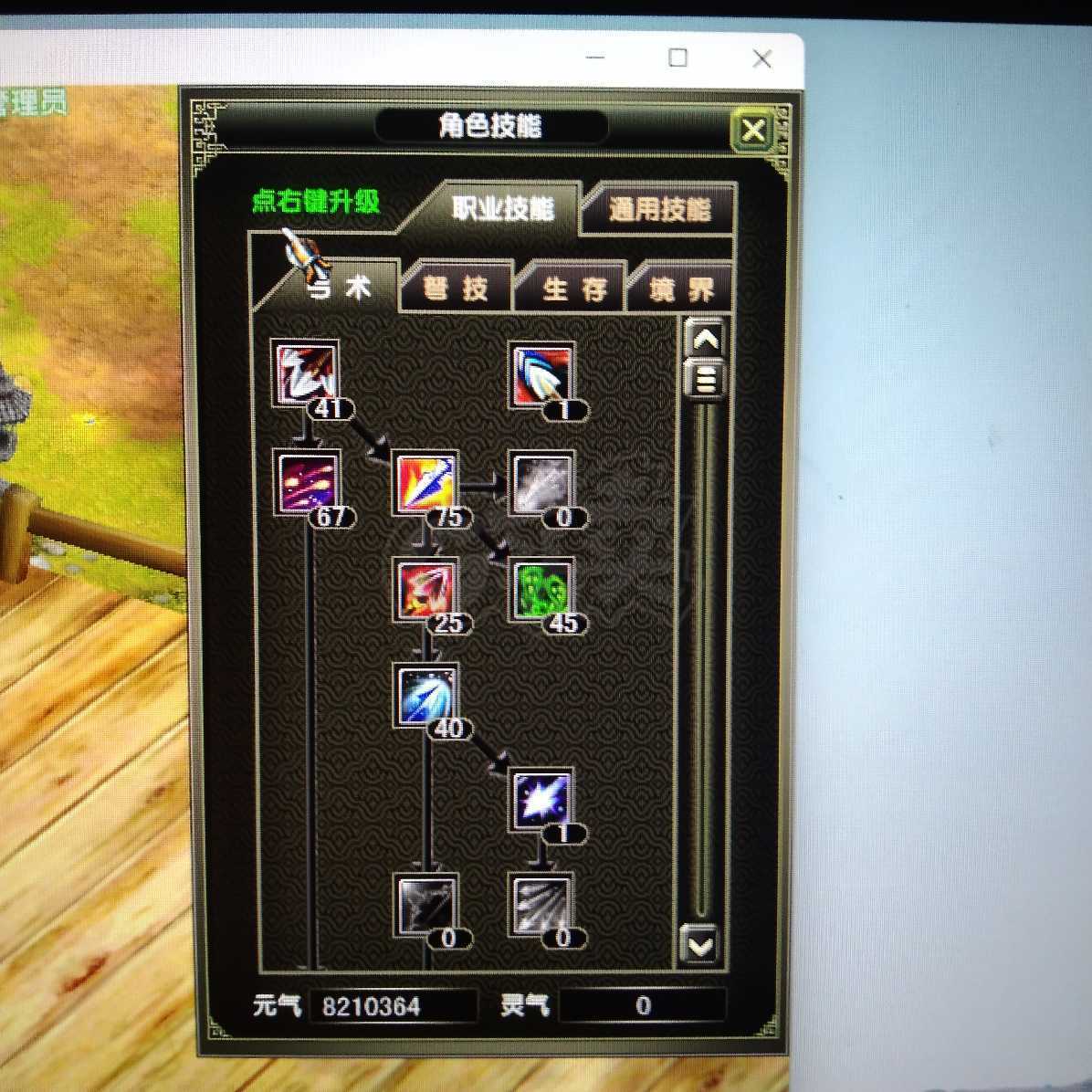 风云怀旧服-账号-[猎手 炼气期*1阶]二段蓄力落丛林虎晕满头手脚16炎天89级