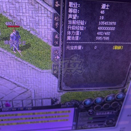 热血传奇1.76秒卡传承版-账号-[道士 46级]46男道