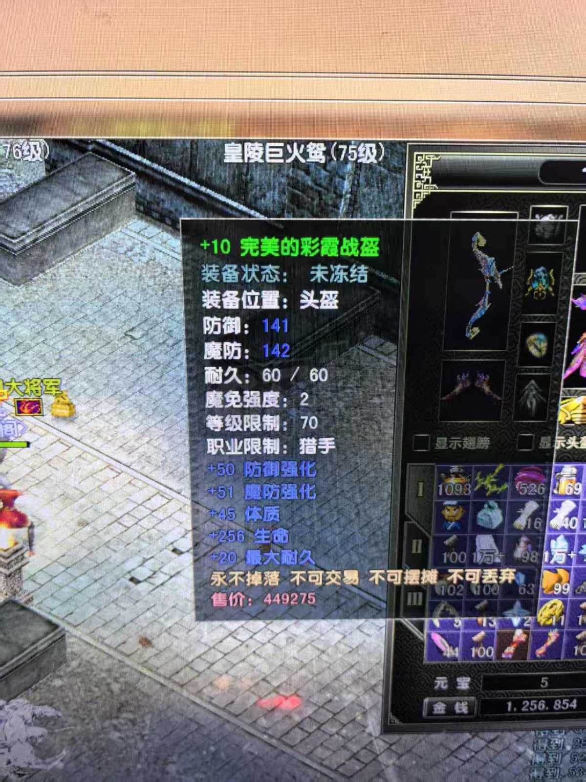 风云怀旧服-账号-[猎手 融合期*5阶]78级 极品属性