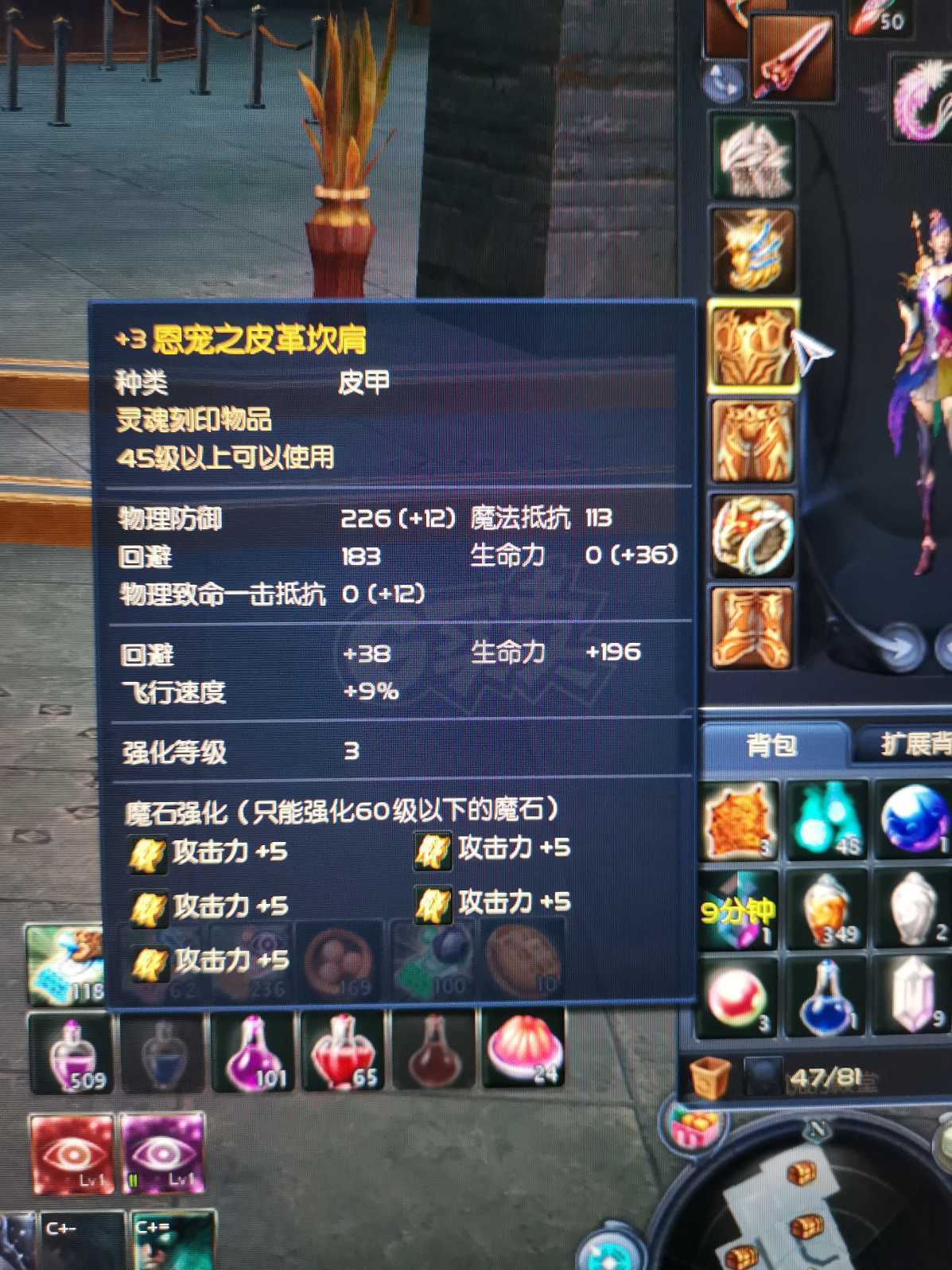 永恒之塔-账号-[杀星 45级]裸攻460*全身攻五  十夫首饰套爆炸输出杀星