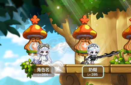 冒险岛-账号-[神射手 284级]绝版ID黑水白色名片猩红全套大暖暖神射双刀双主号