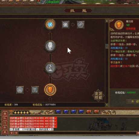 传奇世界-账号-[法师 44级]50*雷盾法，全身强2，大包裹，800个绑太阳水月卡10天