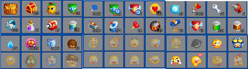 泡泡堂PC版-账号-[ 720级]有18个泡泡，一万个菜刀复活，其他多个装饰道具