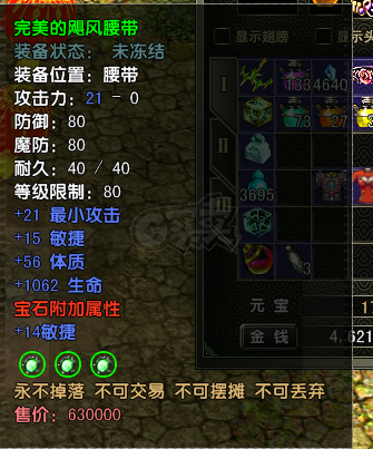 风云怀旧服-账号-[猎手 融合期4阶]混沌套苍云85级M武器20.70衣服20其他16 可改名字