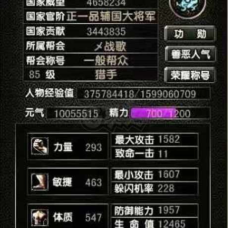 风云怀旧服-账号-[猎手 筑基期*2阶]85.2级