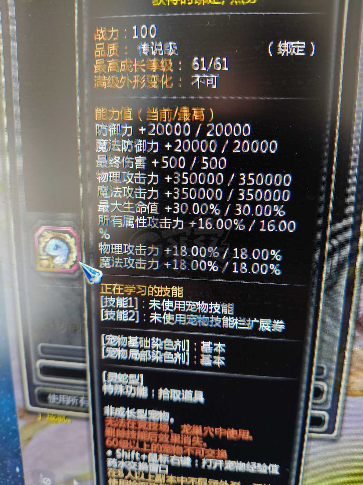 龙之谷-账号-[雷神 100级]V7回归帅牧 7级古代胸针