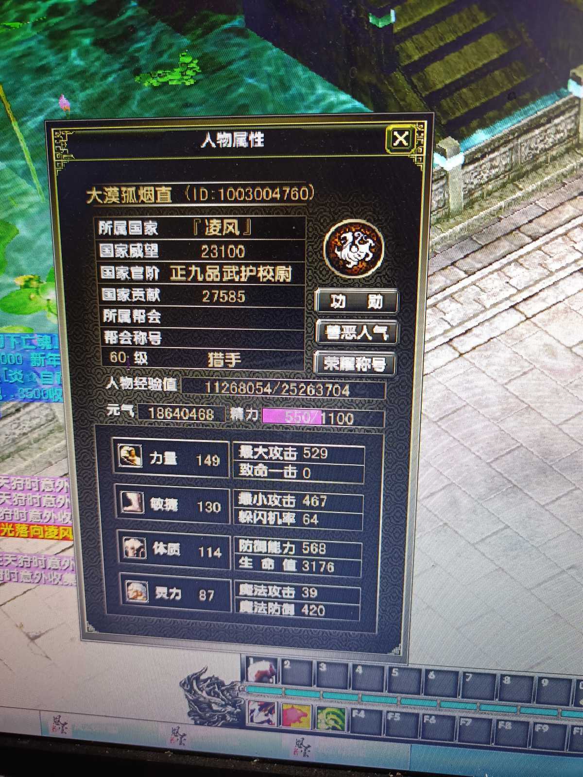 风云怀旧服-账号-[猎手 炼气期*1阶]凌风60猎手号元气够