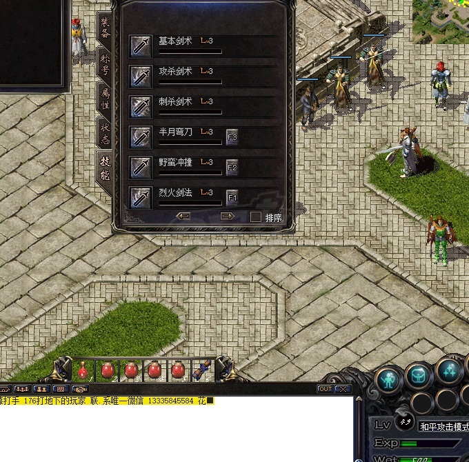 热血传奇1.76秒卡传承版-账号-[战士 49级]*男***声望52***祖玛套*经验49.29