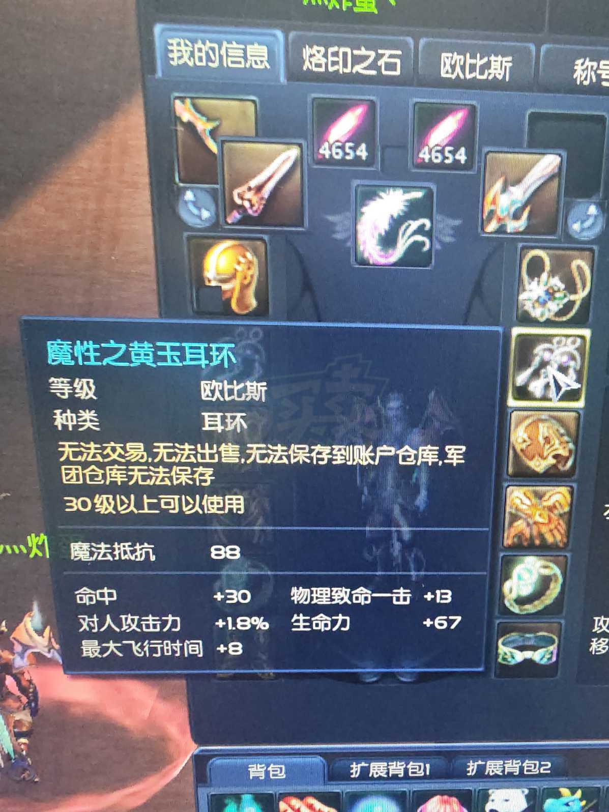 永恒之塔-账号-[杀星 50级]裸攻437，山铜短和5洞破灭强10全G5，龙洞G4套。