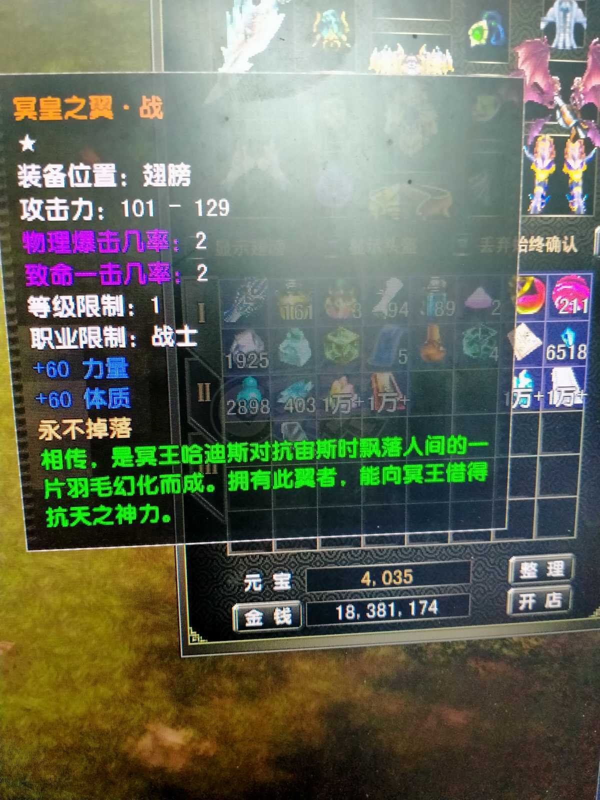 风云怀旧服-账号-[战士 炼气期*1阶]81.5