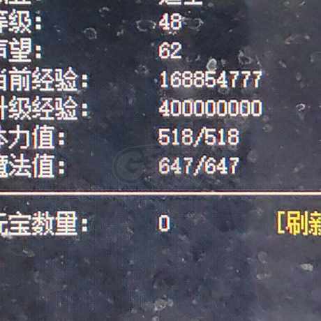 热血传奇1.76秒卡传承版-账号-[道士 48级]有声望 经验