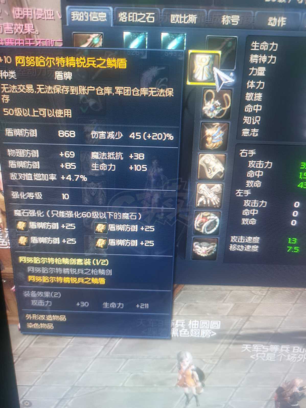 永恒之塔-账号-[守护星 50级]季卡精十套天本大剑12长剑十夫项链加耳环一对