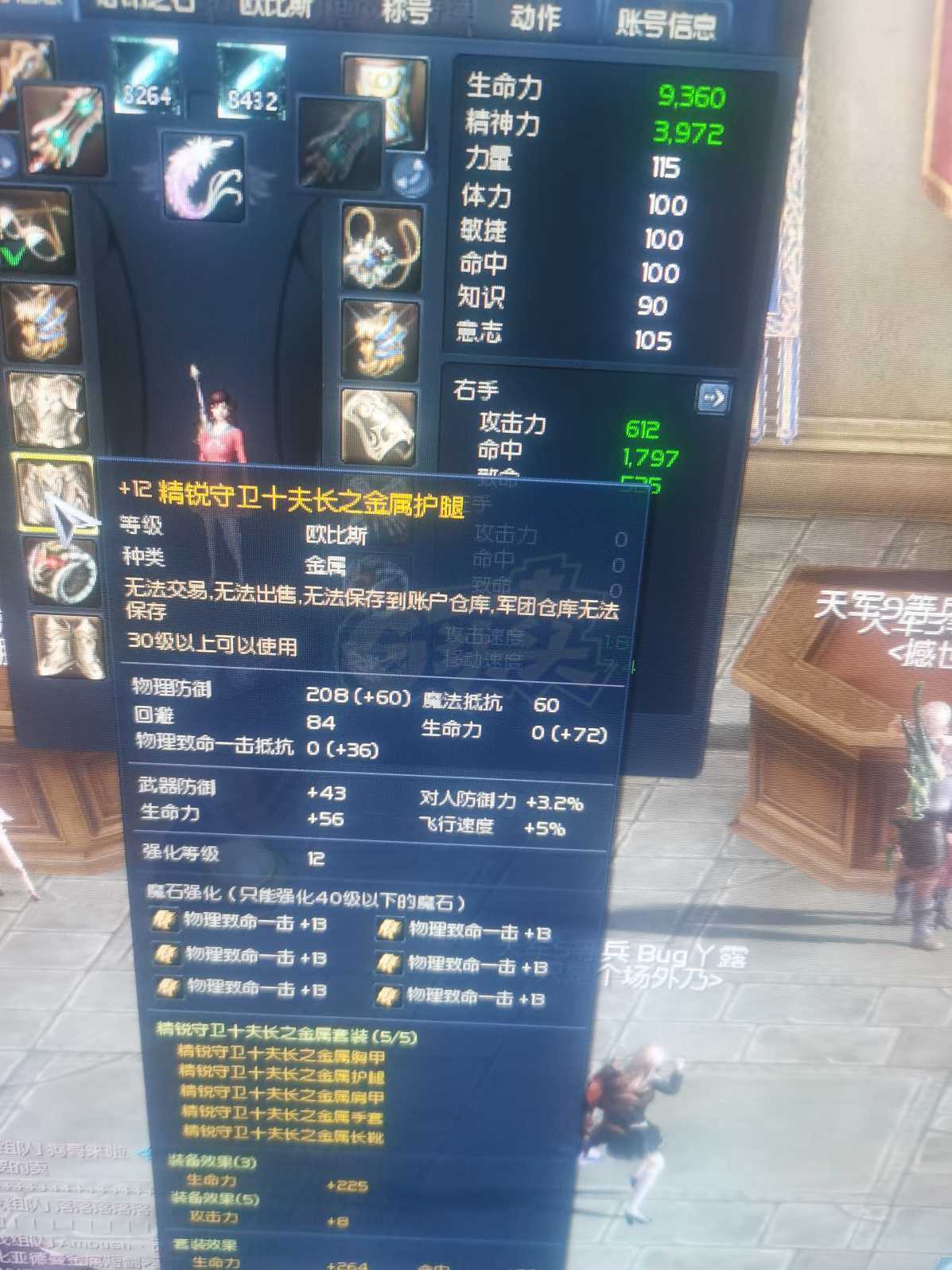 永恒之塔-账号-[守护星 50级]季卡精十套天本大剑12长剑十夫项链加耳环一对