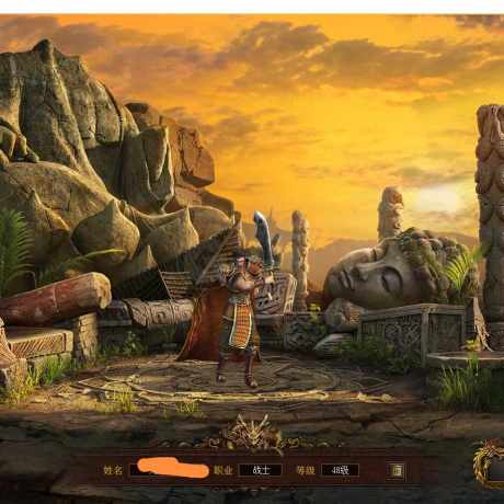 传奇世界-账号-[战士 48级]便宜白板号。