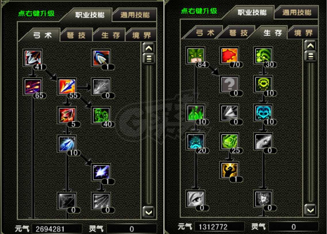 风云怀旧服-账号-[猎手 融合期*5阶]快76级mm加10完美套