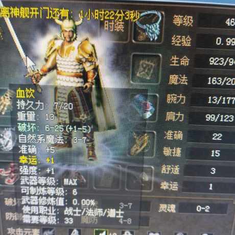 传奇3(时长版)-账号-[战士 46级]打金战士