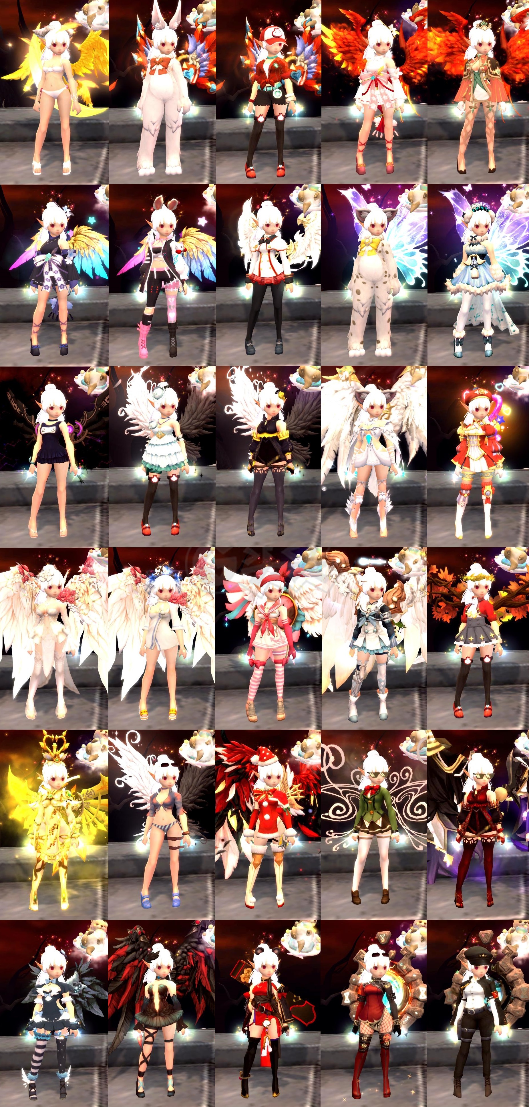 龙之谷-账号-[银色猎人 100级]金冠王冠 快双狂暴V8双附魔双银龙11特武31套时装