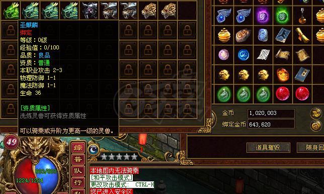 传奇世界-账号-[道士 49级]医圣 麒麟  4阶幽冥豹 圣麒麟 玉麒麟等