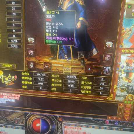 传奇世界-账号-[法师 44级]雷法，修炼点1202，逆魔套全身8件强3，有3灵慧石