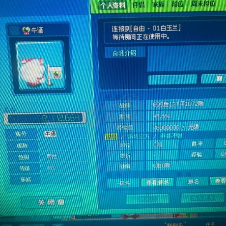 泡泡堂PC版-账号-[ 720级]纯2字牛