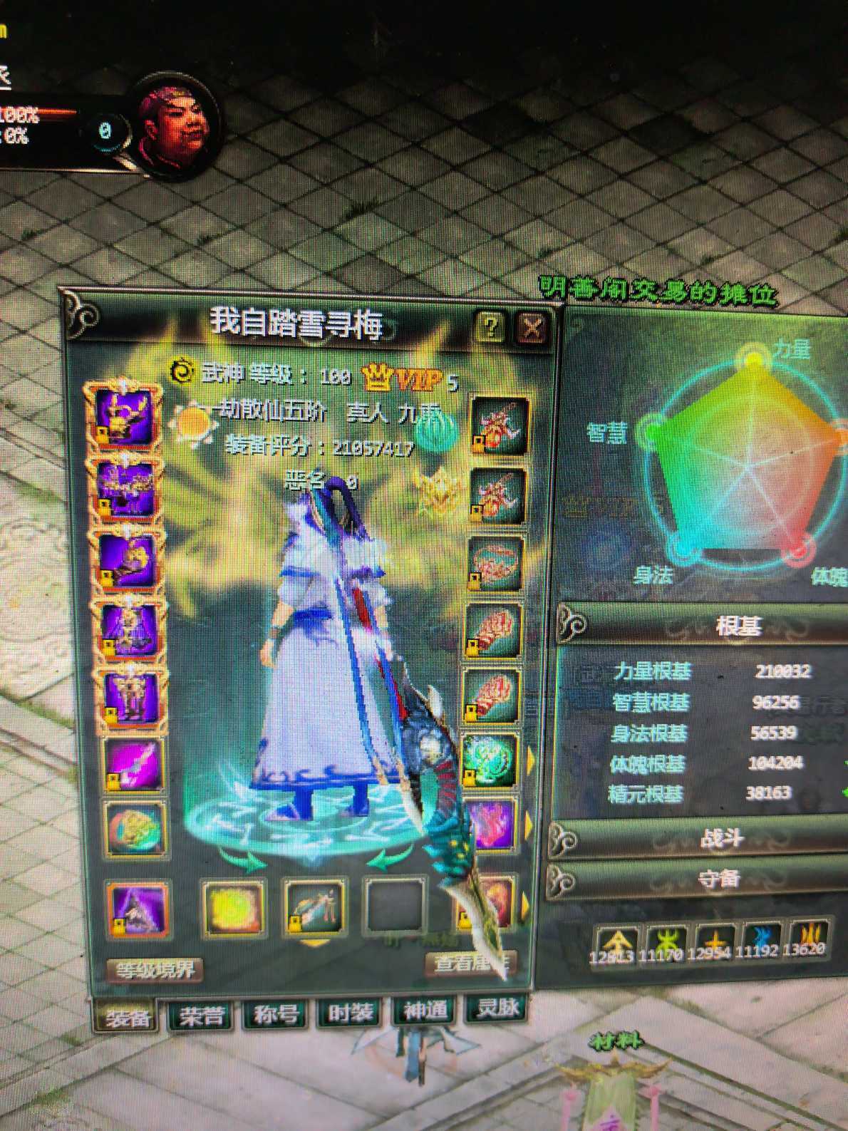 星辰变-账号-[赤阳 100级]明善阁榜二战士号