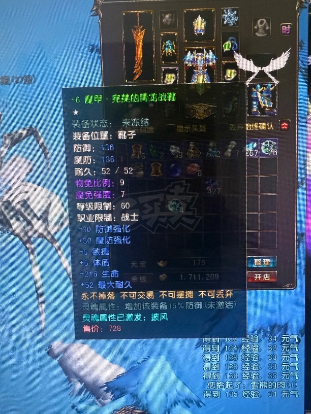 风云-账号-[战士 融合期*1阶]Yt66级战士，还有6天辅助